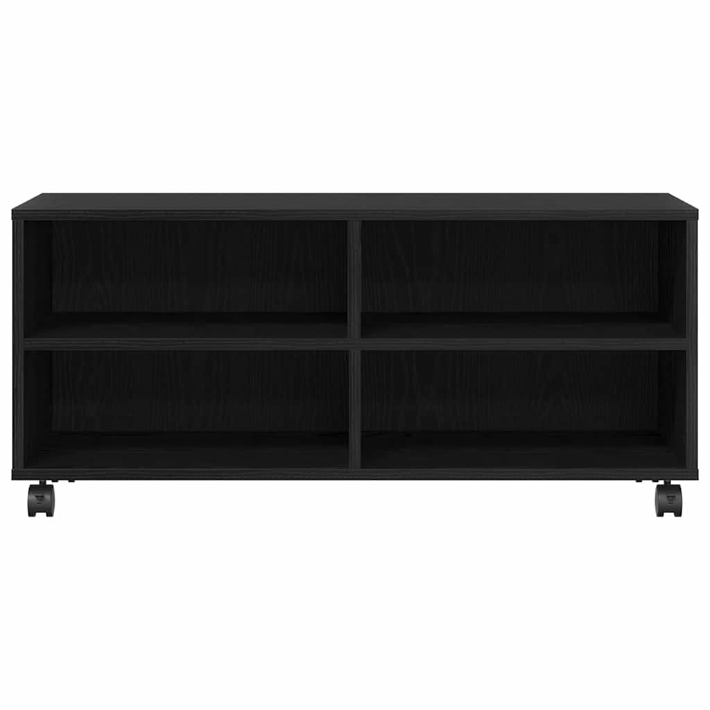 TV-skab Sort 90 x 35 x 40.5 cm Konstrueret træ