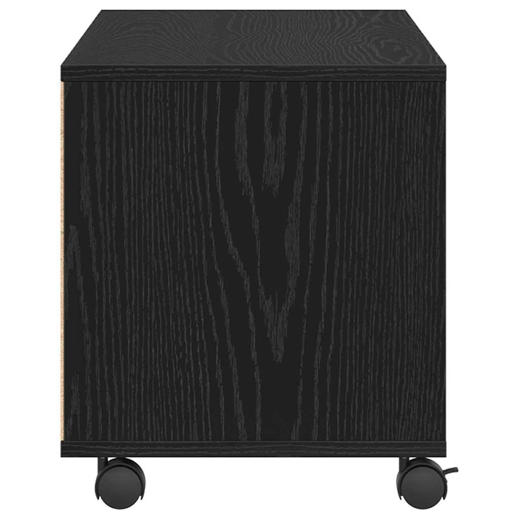 TV-skab Sort 90 x 35 x 40.5 cm Konstrueret træ