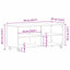 TV-skab Sort 90 x 35 x 40.5 cm Konstrueret træ