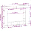 TV-skab Gammelt træ 152 x 22 x 113 cm Konstrueret træ