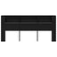 Hovedgærde Skab Sort eg 220 x 18,5 x 102,5 cm Konstrueret træ