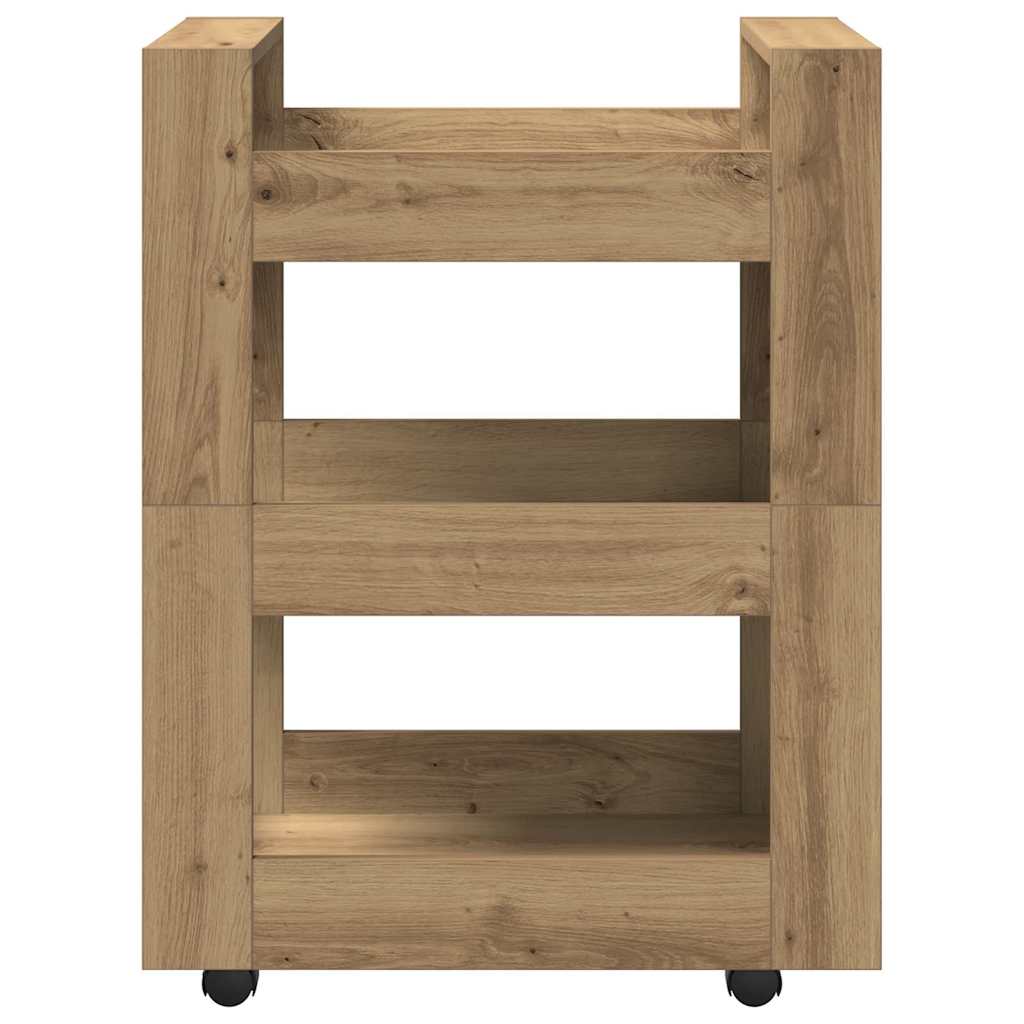 Køkkenvogn Artisan Egetræ 60 x 45 x 80 cm Konstrueret træ