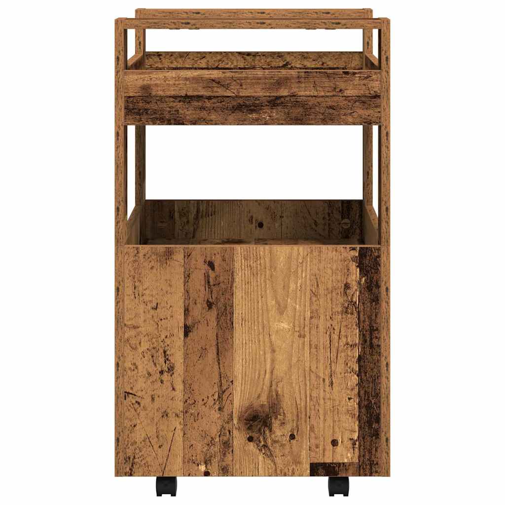 Køkkenvogn Gammelt træ 60 x 45 x 80 cm Konstrueret træ