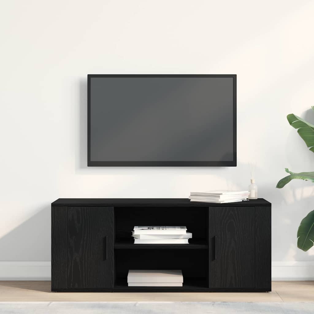 TV-skab 100 x 35 x 40 cm Sort eg Konstrueret træ