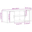 TV-skab 100 x 35 x 40 cm Sort eg Konstrueret træ