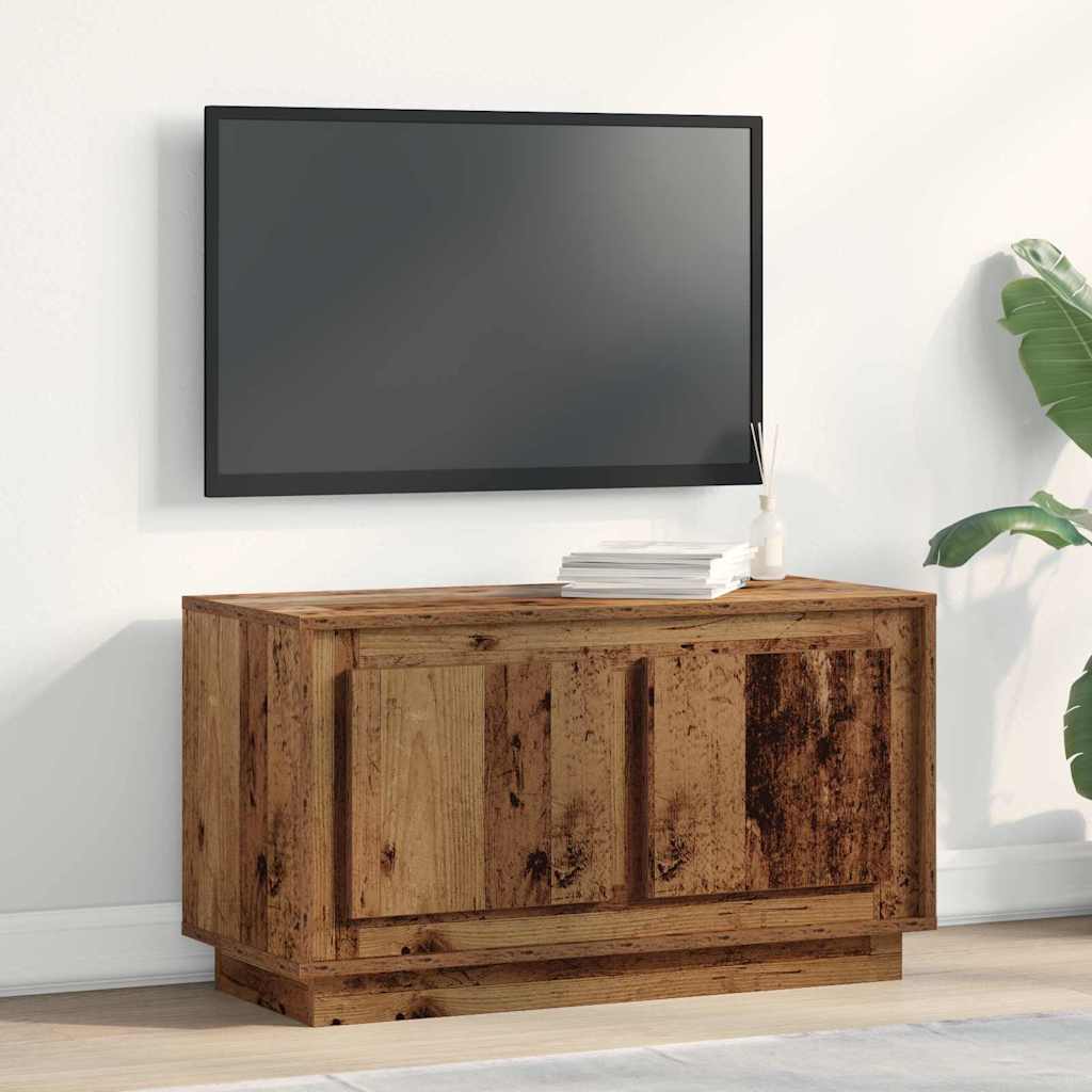 TV-skab Gammelt træ 80 x 35 x 45 cm Konstrueret træ