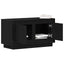 TV-skab Sort eg 80 x 35 x 45 cm Konstrueret træ