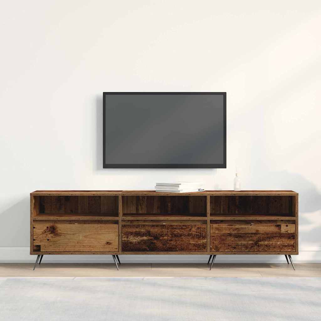 TV-skab Gammelt træ 150 x 30 x 44,5 cm Konstrueret træ