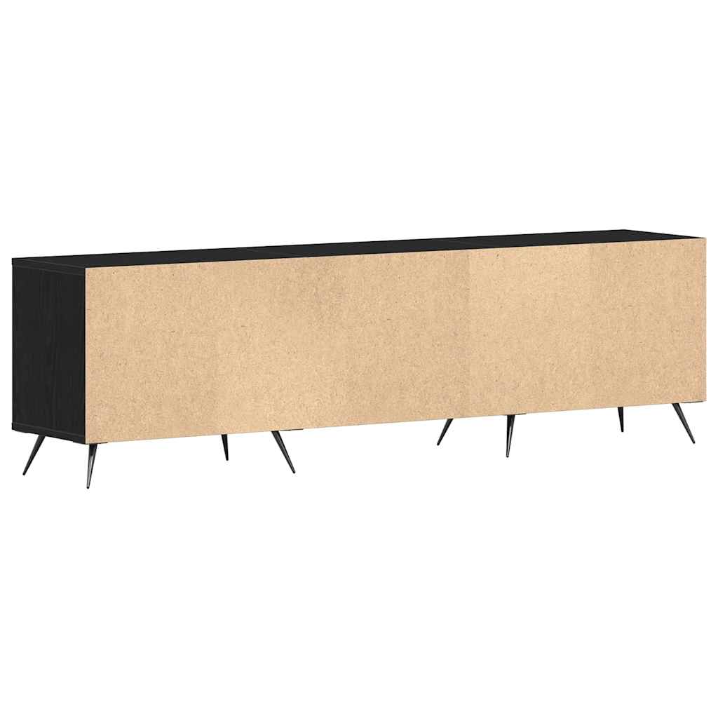 TV-skab Sort eg 150 x 30 x 44,5 cm Konstrueret træ