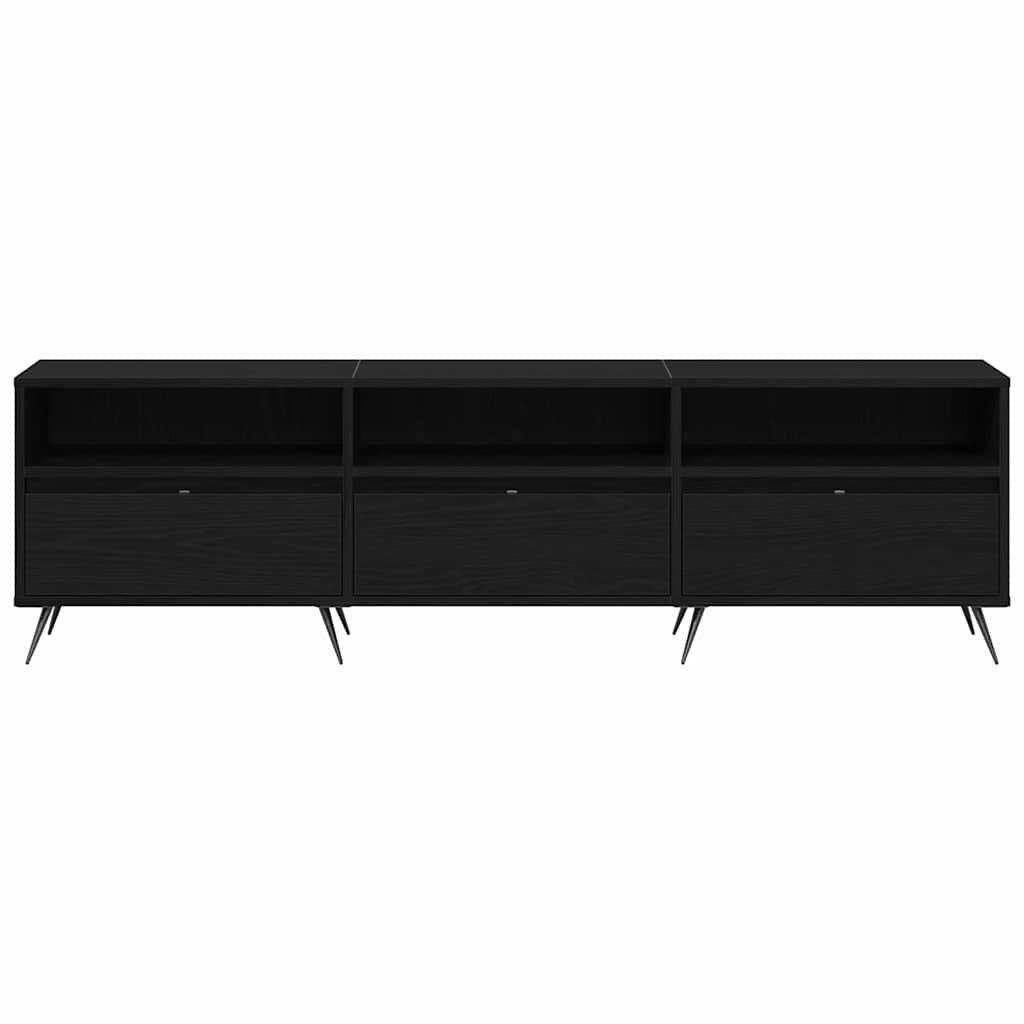 TV-skab Sort eg 150 x 30 x 44,5 cm Konstrueret træ