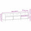 TV-skab Sort eg 150 x 30 x 44,5 cm Konstrueret træ