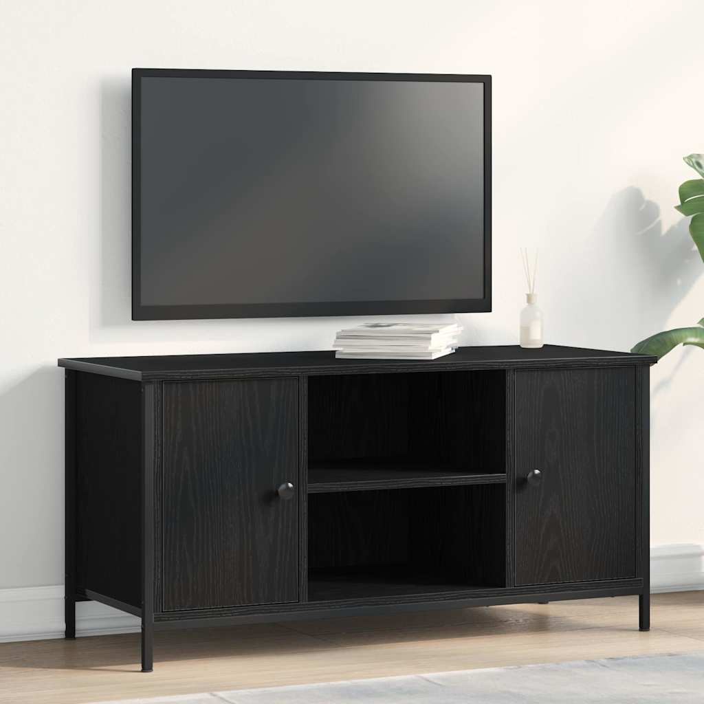 TV-skab Sort eg 100 x 40 x 50 cm Konstrueret træ