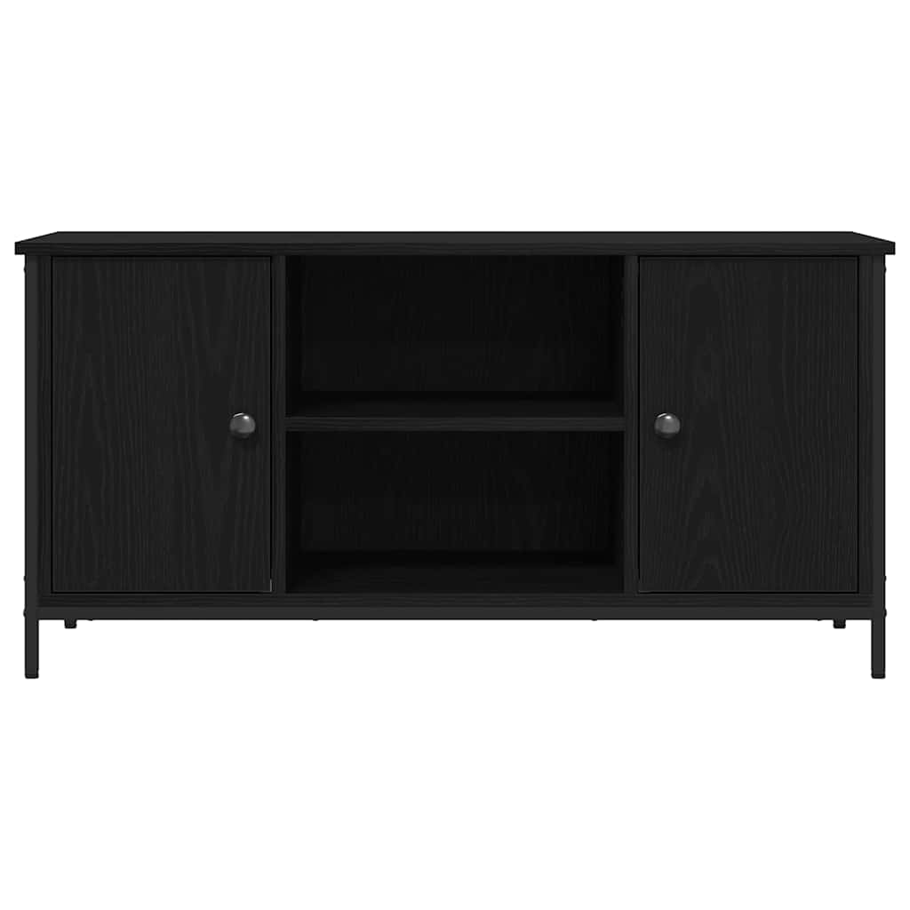 TV-skab Sort eg 100 x 40 x 50 cm Konstrueret træ