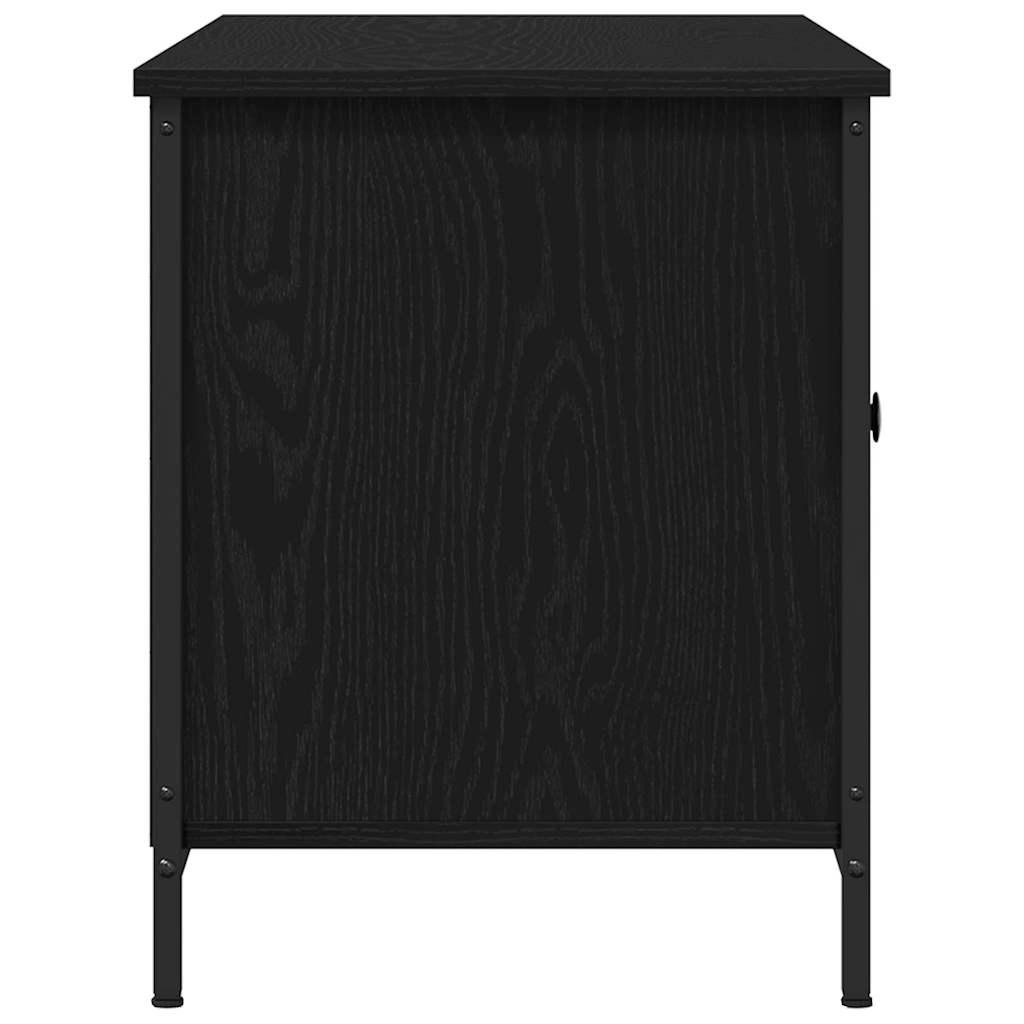 TV-skab Sort eg 100 x 40 x 50 cm Konstrueret træ