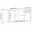 TV-skab Sort eg 100 x 40 x 50 cm Konstrueret træ