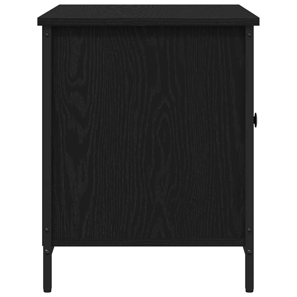 TV-skab Sort eg 80 x 40 x 50 cm Konstrueret træ