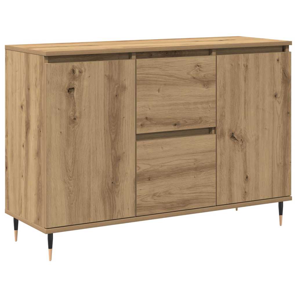Sideboard Artisan Egetræ 101,5 x 35 x 70 cm Konstrueret træ