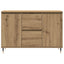 Sideboard Artisan Egetræ 101,5 x 35 x 70 cm Konstrueret træ