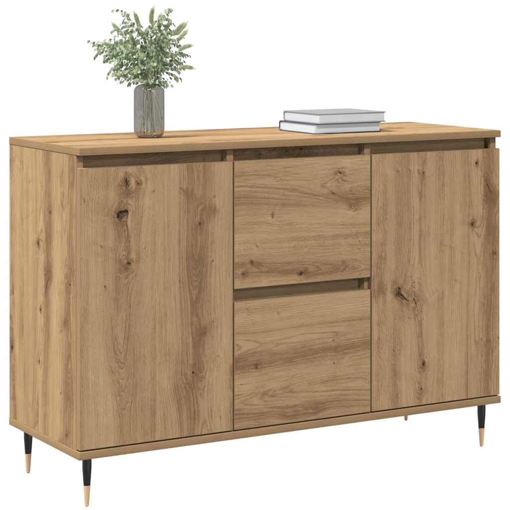 Sideboard Artisan Egetræ 101,5 x 35 x 70 cm Konstrueret træ