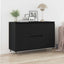Sideboard Sort eg 101,5 x 35 x 70 cm Konstrueret træ