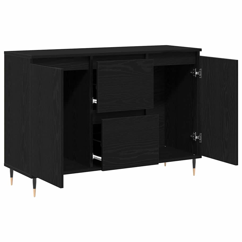 Sideboard Sort eg 101,5 x 35 x 70 cm Konstrueret træ