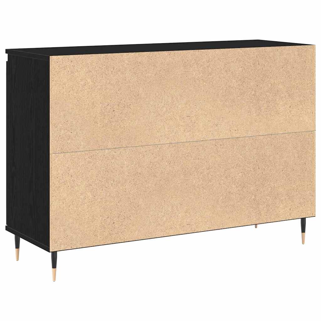 Sideboard Sort eg 101,5 x 35 x 70 cm Konstrueret træ