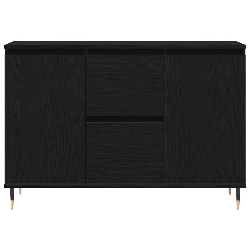 Sideboard Sort eg 101,5 x 35 x 70 cm Konstrueret træ