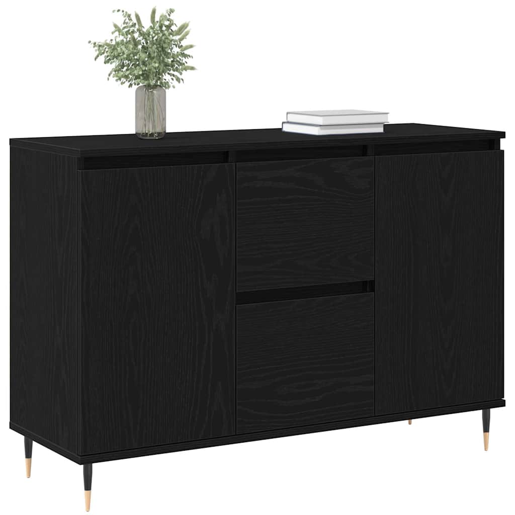 Sideboard Sort eg 101,5 x 35 x 70 cm Konstrueret træ