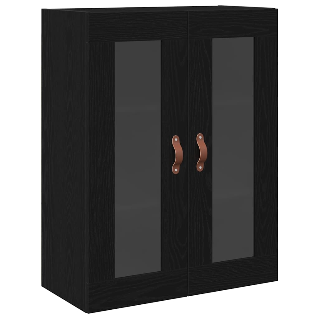Vægskab Sort eg 69,5 x 34 x 90 cm Konstrueret træ