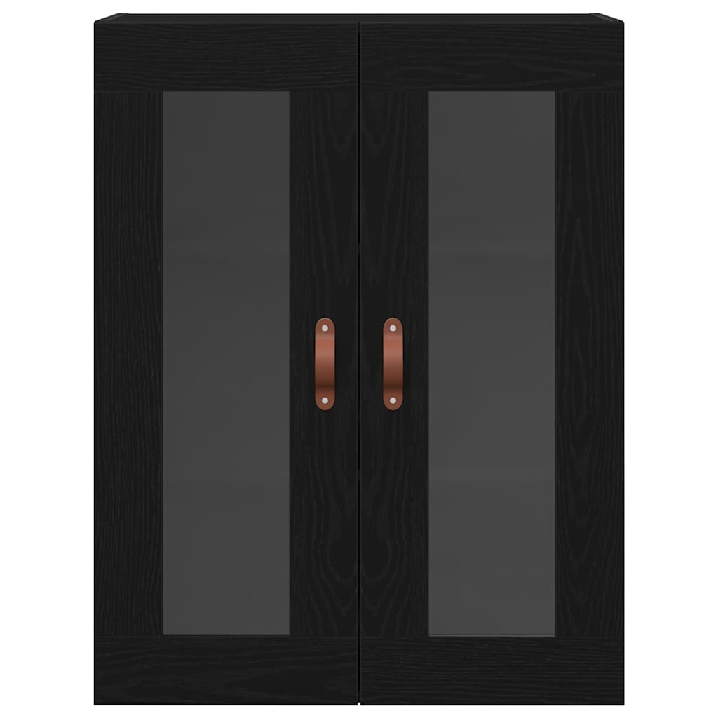 Vægskab Sort eg 69,5 x 34 x 90 cm Konstrueret træ