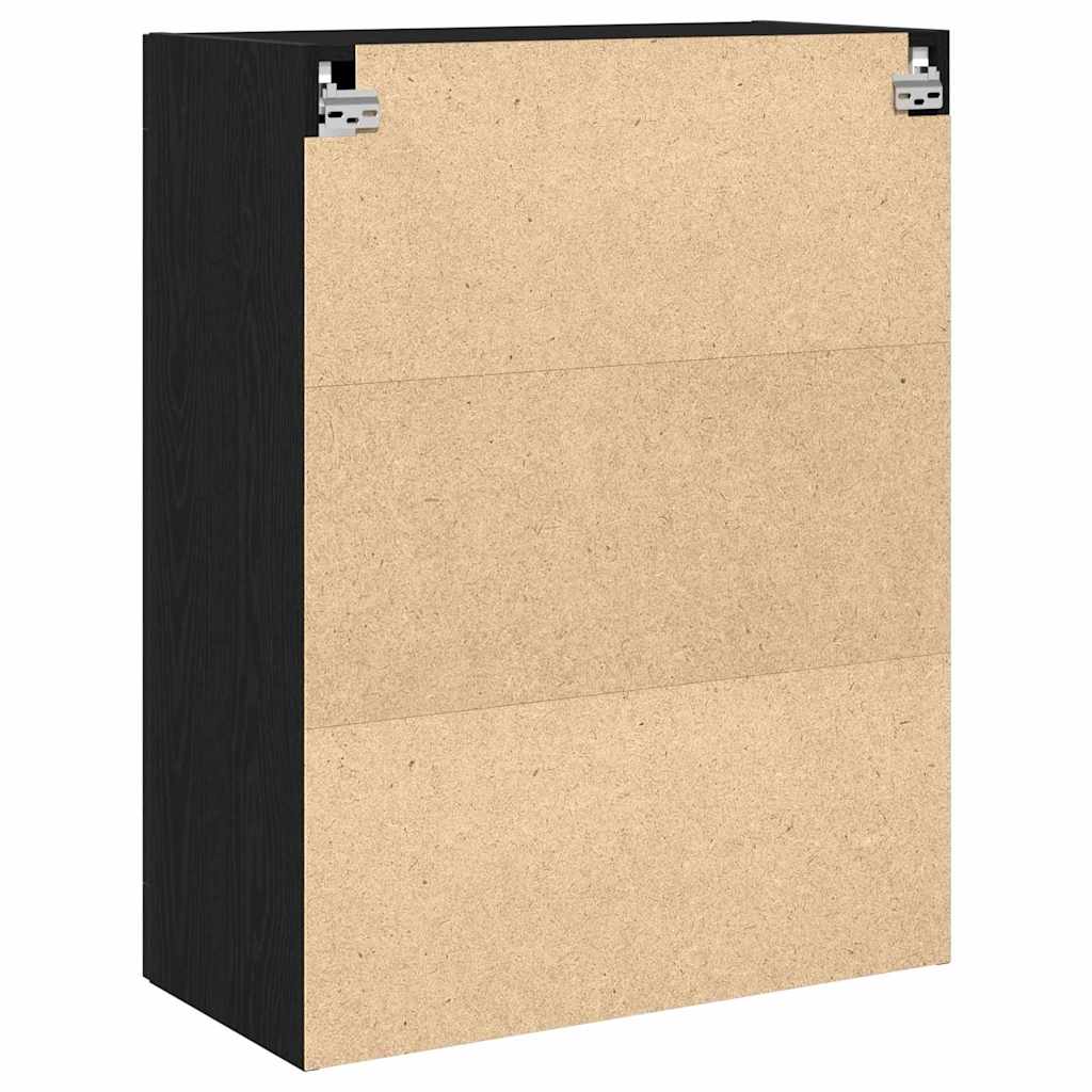 Vægskab Sort eg 69,5 x 34 x 90 cm Konstrueret træ