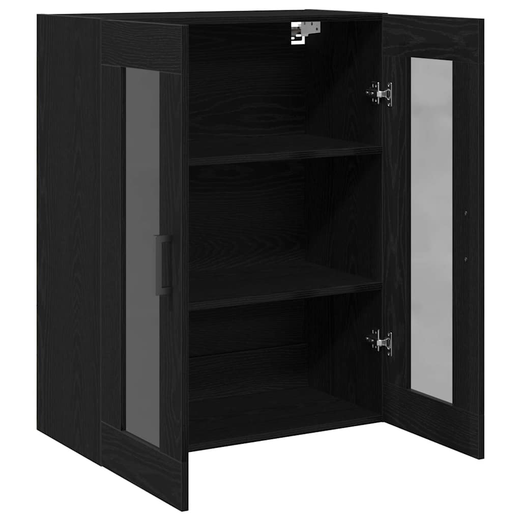 Vægskab Sort eg 69,5 x 34 x 90 cm Konstrueret træ