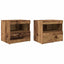 Natskab 2 pcs Gammelt træ 50 x 40 x 45 cm Konstrueret træ