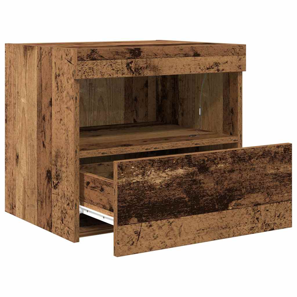 Natskab 2 pcs Gammelt træ 50 x 40 x 45 cm Konstrueret træ