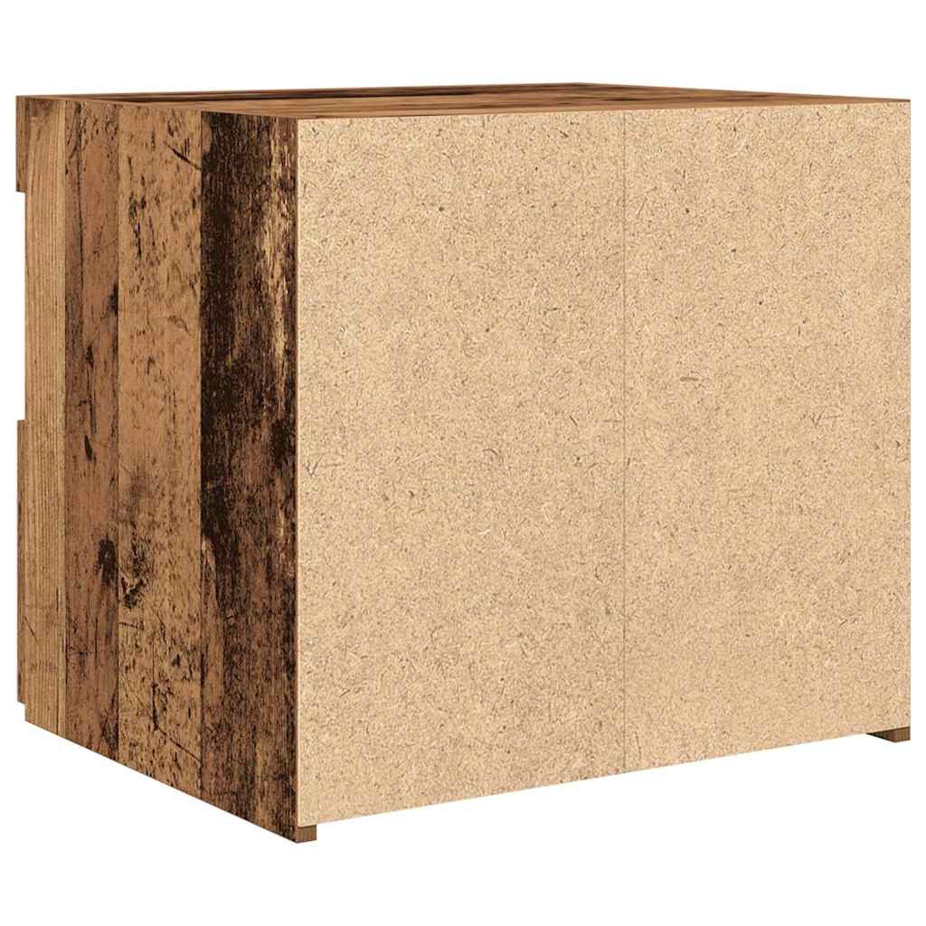 Natskab 2 pcs Gammelt træ 50 x 40 x 45 cm Konstrueret træ