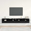 TV vægskab 2 pcs Sort eg 100 x 30 x 30 cm Konstrueret træ