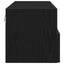 TV vægskab 2 pcs Sort eg 100 x 30 x 30 cm Konstrueret træ