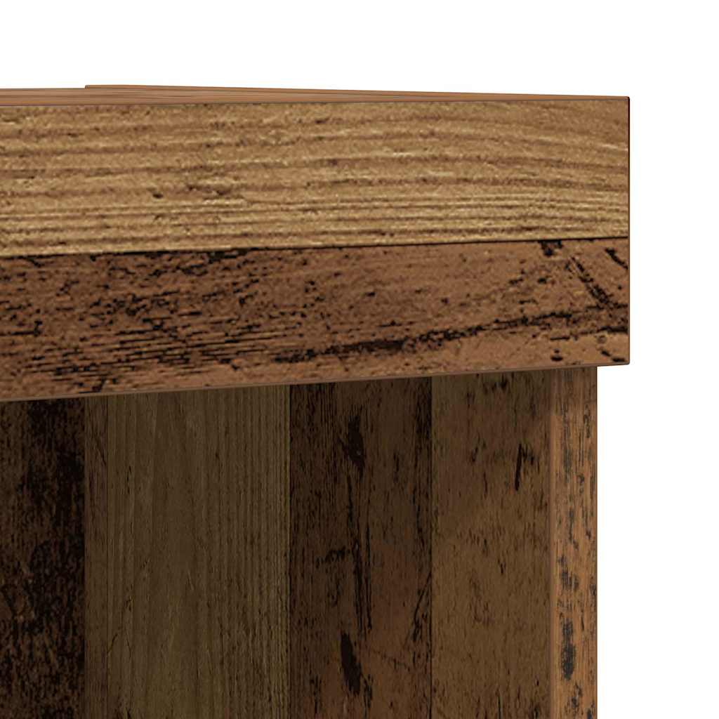 TV-møbelsæt 2 pcs Gammelt træ 80 x 30 x 30 cm Konstrueret træ