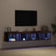 TV-møbelsæt 2 pcs Gammelt træ 80 x 30 x 30 cm Konstrueret træ