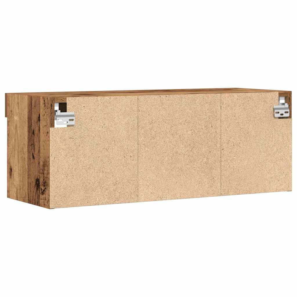 TV-møbelsæt 2 pcs Gammelt træ 80 x 30 x 30 cm Konstrueret træ