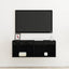 TV-møbelsæt med LED Sort eg 80 x 30 x 30 cm Konstrueret træ