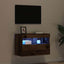 TV vægskab med LED Gammelt træ 60 x 30 x 40 cm Konstrueret træ