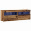 TV vægskab 2 pcs Gammelt træ 60 x 30 x 40 cm Konstrueret træ