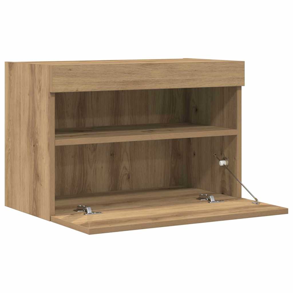 TV vægskab 2 pcs artisan eg Konstrueret træ