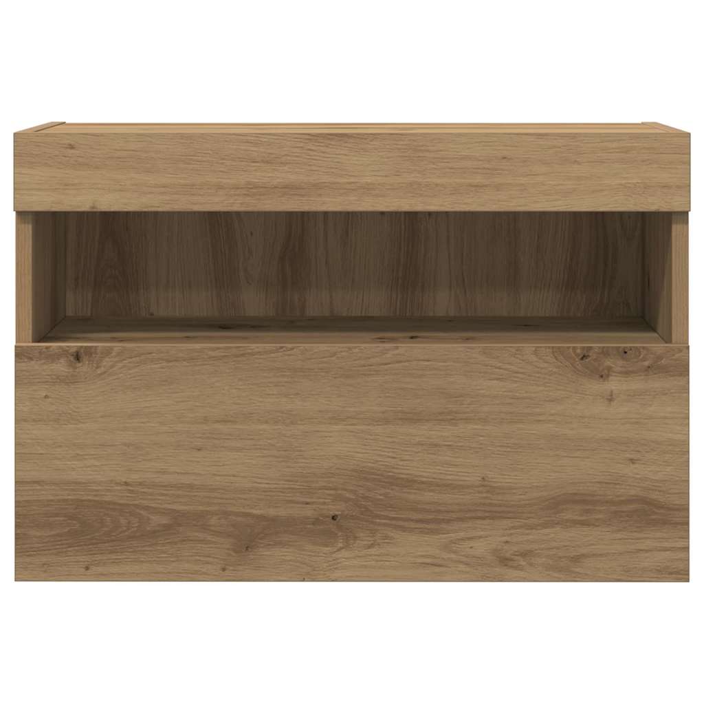 TV vægskab 2 pcs artisan eg Konstrueret træ