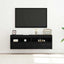 TV vægskab 2 pcs Sort eg 60 x 30 x 40 cm Konstrueret træ