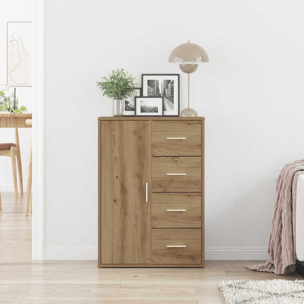 Sideboard Artisan Egetræ 60 x 31 x 84 cm Konstrueret træ