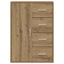 Sideboard Artisan Egetræ 60 x 31 x 84 cm Konstrueret træ