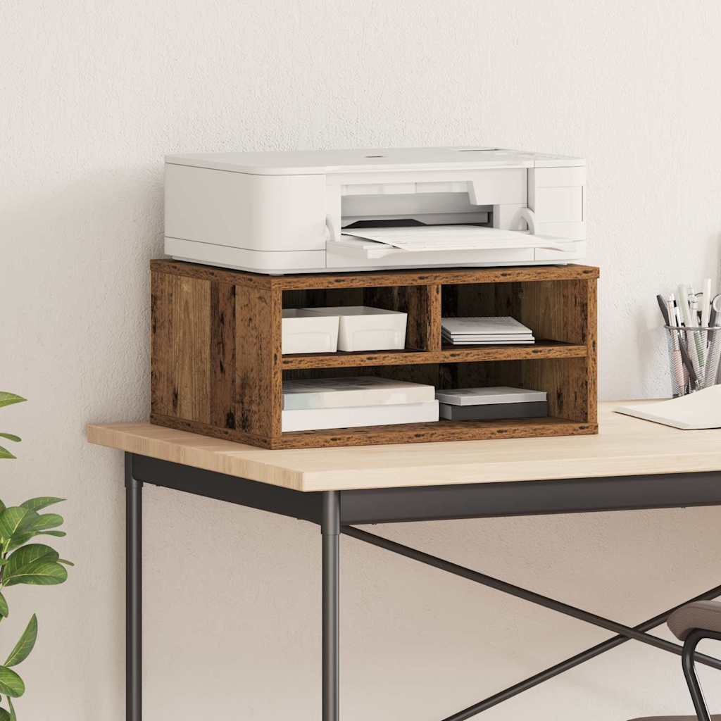 Printerstand Gammelt træ 49 x 40 x 22.5 cm Konstrueret træ