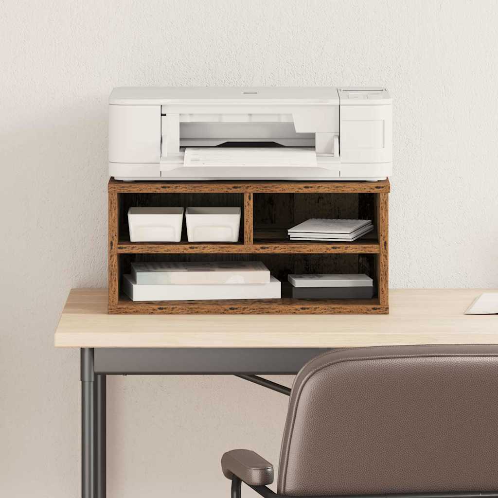 Printerstand Gammelt træ 49 x 40 x 22.5 cm Konstrueret træ